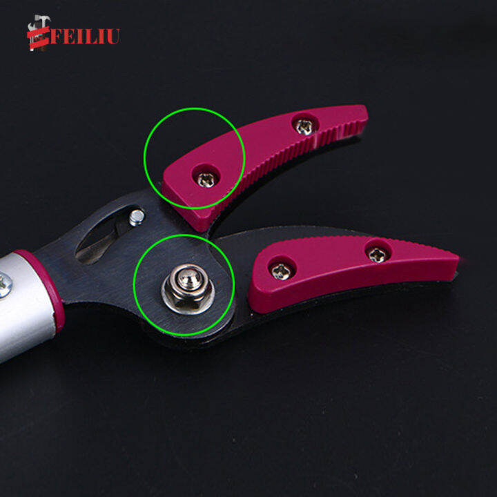 FEILIU Pruning Shears Long Reach Cut Hold Bypass Pruner Max Cutting