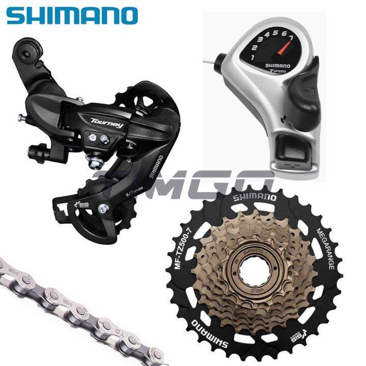 Shimano Bộ Xe Đạp Gấp Tourney 1 6 7 Tốc Độ Xe Đạp Leo Núi SL TX50 Cần