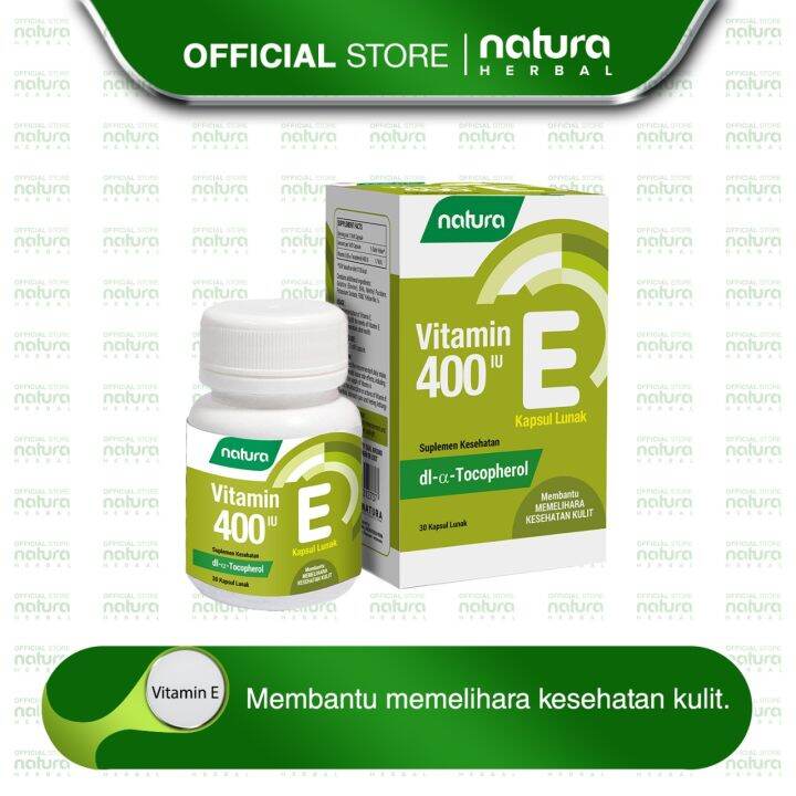 NATURA VITAMIN E 400 IU Kapsul Lunak Lazada Indonesia