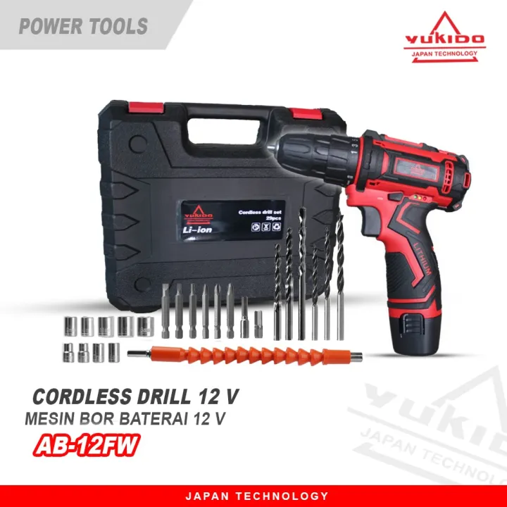 V Bor Tangan Baterai Promo Dual Speed Bor Listrik Codless Drill Bor