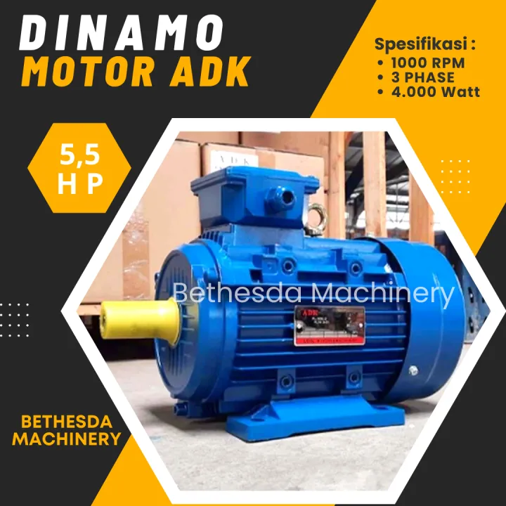 Electro Motor Hp Phase Dynamo Kw Rpm B Lazada Indonesia