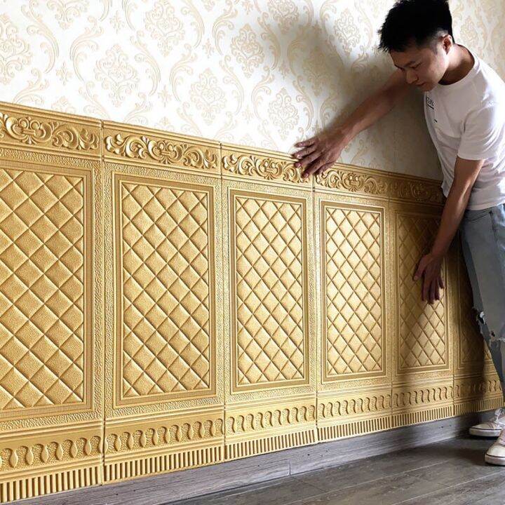 Supermall Wallpaper Dinding D Foam Motif Pintu Batik X Cm Tebal