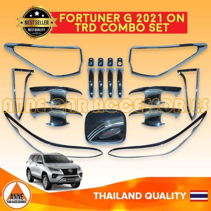 Toyota Fortuner G W Trd Model Black Chrome Combo Garnish