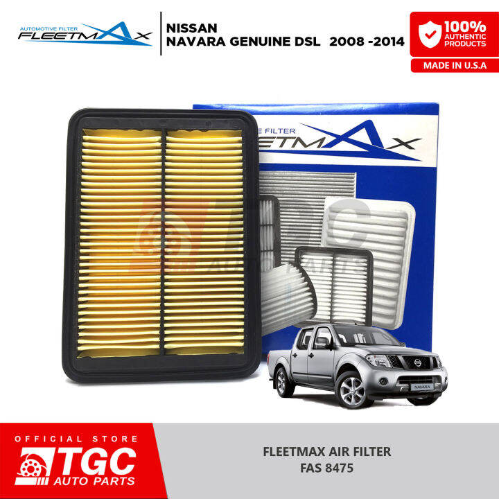 Fleetmax Air Filter Air Cleaner Nissan Navara Genuine Dsl