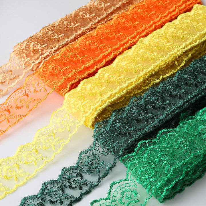 Yards Width Mm Embroidered Lace Trim For Wedding Party Decoration