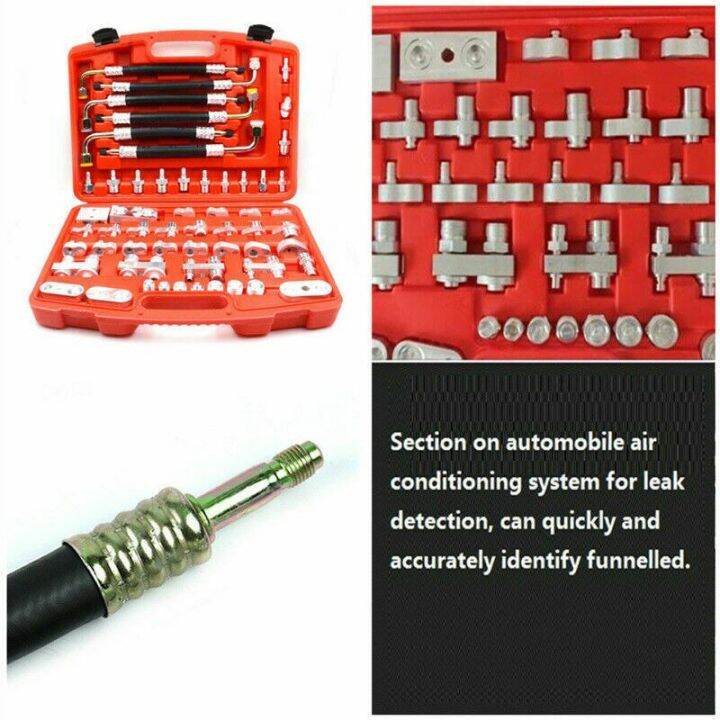 56PCS Automotive Air Conditioner Leak Test Kit Air Conditioning Leak