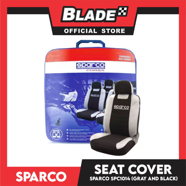 Sparco Spc Seat Cover Gray Black Lazada Ph