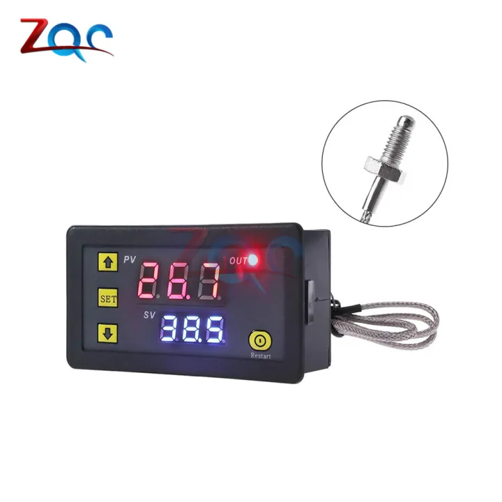 AC 220V DC 5V 12V 24V LED Digital Temperature Controller Meter 60 500