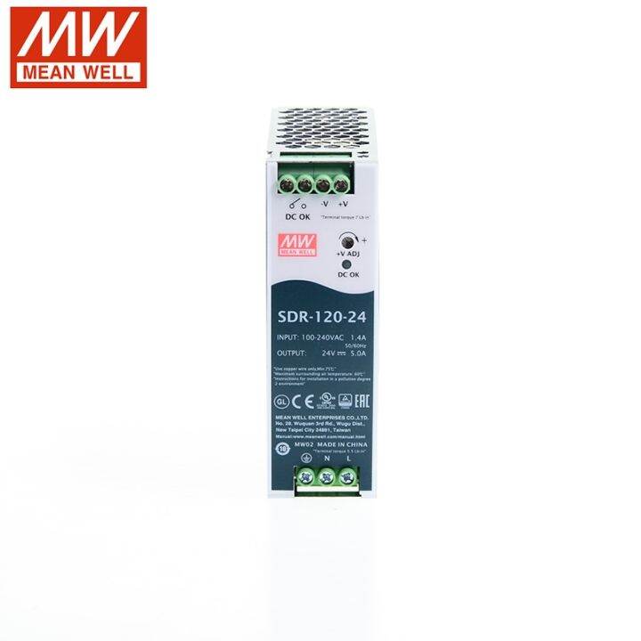 Sdr Mean Well W V Slim Din Rail Switching Power Supply V