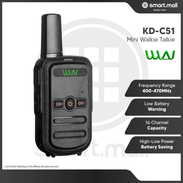 WLN KD C51 Two Way Portable 16 Channel 400 470 MHz 5km Mini