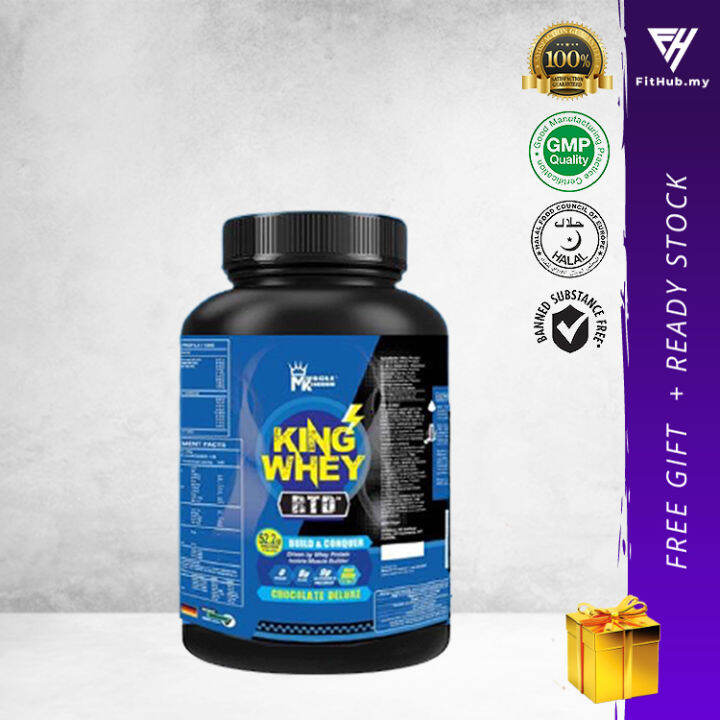 Muscle Kingdom King Whey Chocolate Deluxe G Whey Protein Halal