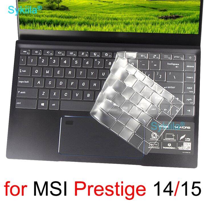 Keyboard Cover For MSI Prestige 14 Evo Pink Prestige 15 Silicone TPU