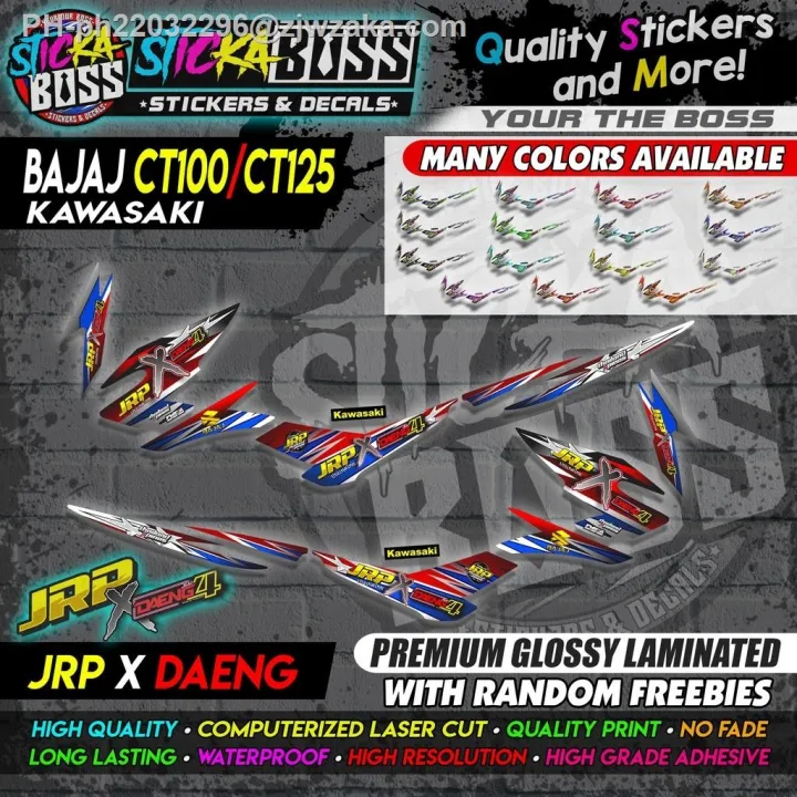 Sticker Decals For Motorcycle BAJAJ CT100 CT125 Stock Decal JRP X