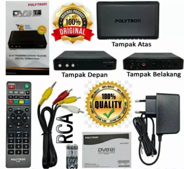 Set Top Box Tv Digital Ori Polytron Dvb T Pdv T Lazada Indonesia