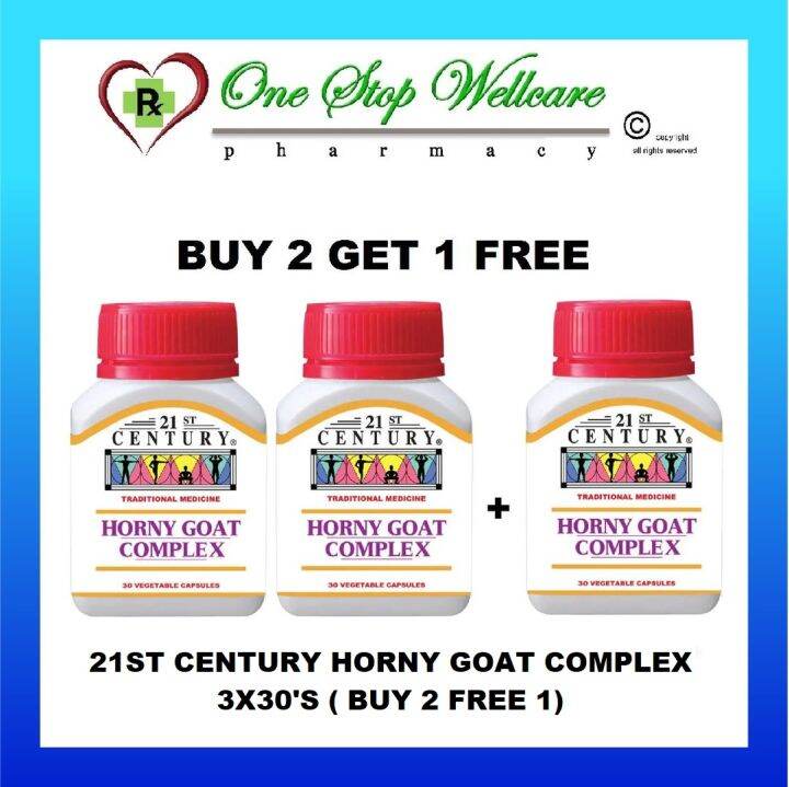 21ST CENTURY HORNY GOAT COMPLEX 3X30 S BUY 2 GET 1 FREE EXP 10 2024