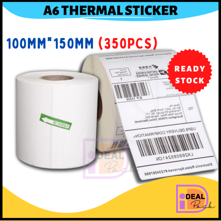 Pcs Roll A Fold Thermal Label Sticker Awb Sticker Airwaybill