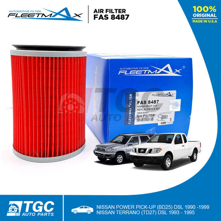 Fleetmax Air Filter Air Cleaner NISSAN POWER PICK UP BD25 DSL 1990