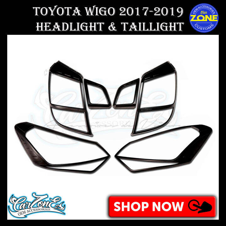 Toyota Wigo All New Head Light And Tail Light Cover Matte