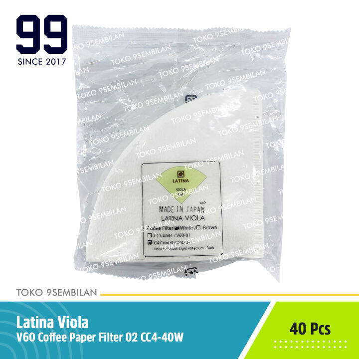 Latina Viola Paper Filter Coffee V60 02 C4 02W Kertas Saringan Kopi 02