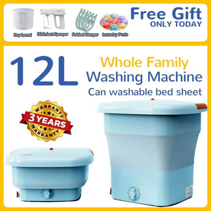 HOMEFUN New Fully Automatic Mini Portable Folding Washing Machine To