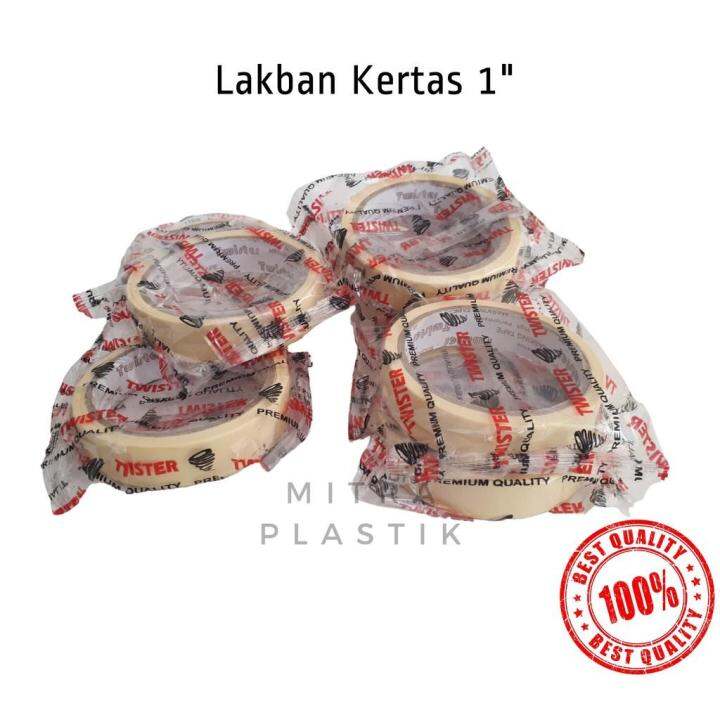 Masking Tape Twister 1 Inch Lakban Solasi Solatip Kertas Lazada Indonesia