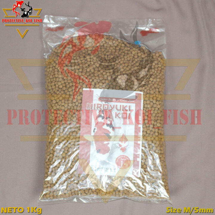 Pakan Koi HIROYUKI IMPORT Super Bulky Color Max Protein Tinggi Repack