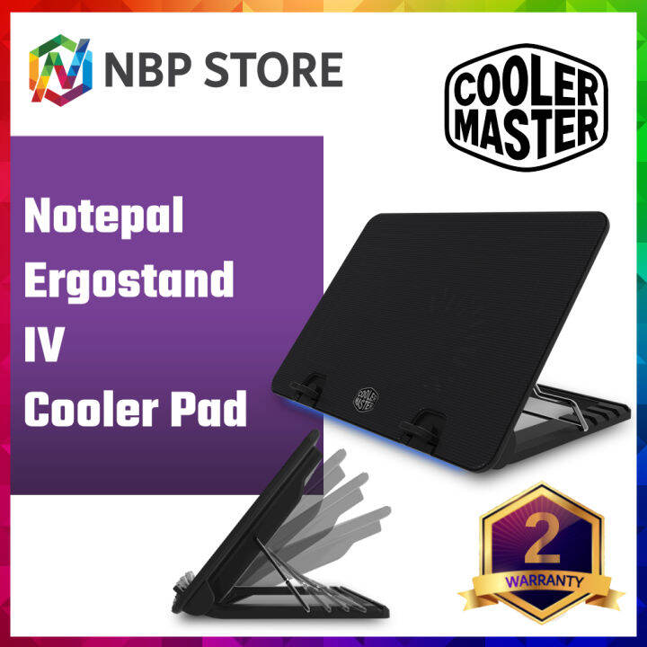 Cooler Master Notepal Ergostand Iv Cooler Pad With Led Strip Usb Hub