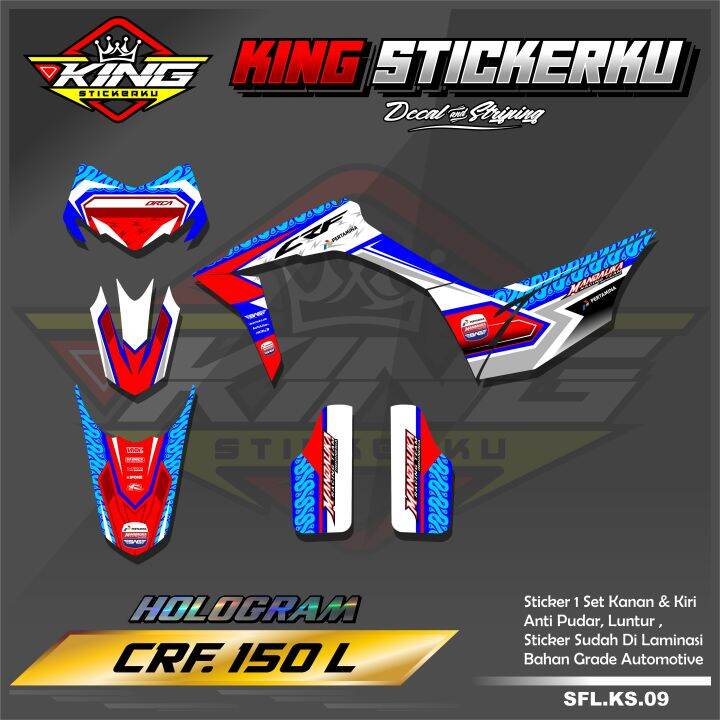 Sticker Striping List Variasi CRF 150 L Stiker Striping Acesoris