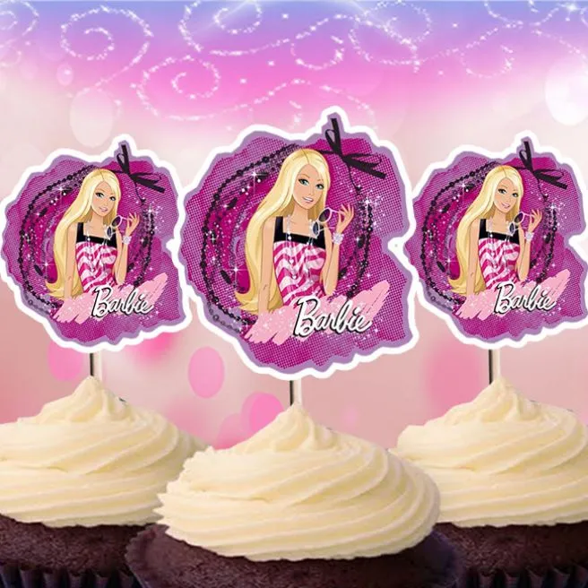 Barbie Theme Cupcake Topper Pcs Lazada Ph