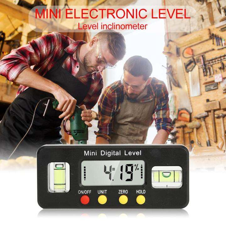 Digital Protractor Inclinometer Level Box Waterproof Angle Finder