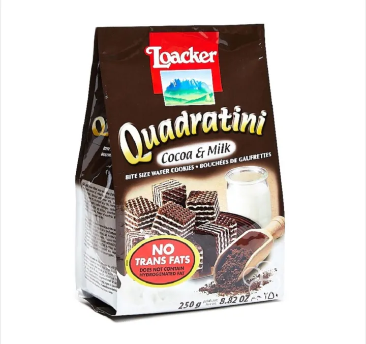 Loacker Quadratini Cocoa Milk Wafer G Lazada Ph