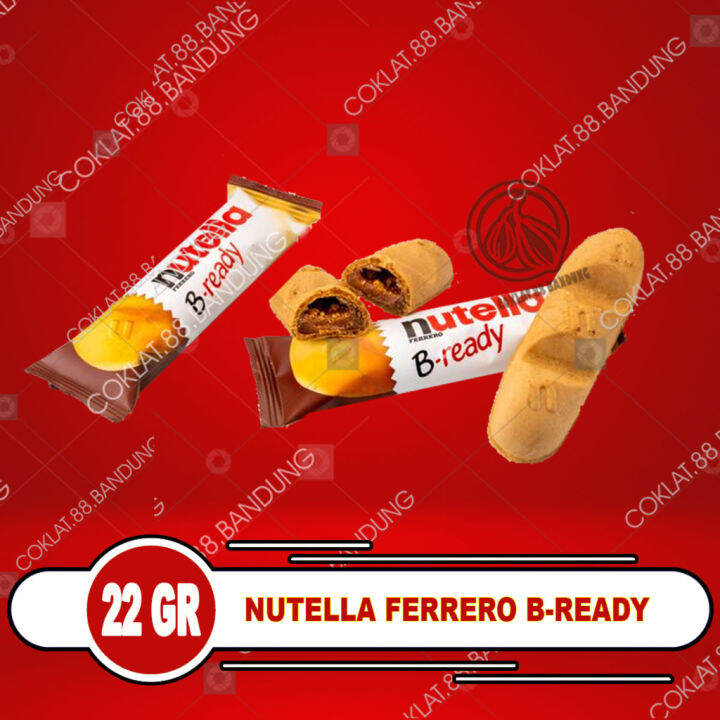 NUTELLA FERRERO B READY 22GR NUTELLA B READY 1 PCS 22 GR WAFER ISI