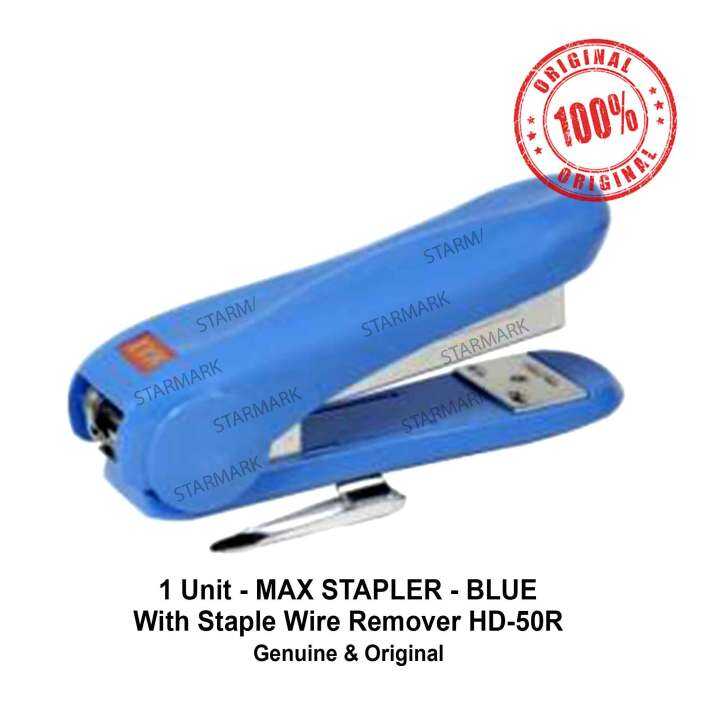 Heavy Duty Max Stapler Blue With Staple Wire Remover Hd R Hd R