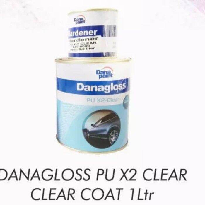 Danagloss Pu Clear X Komponen Clear Coat Liter Lazada Indonesia