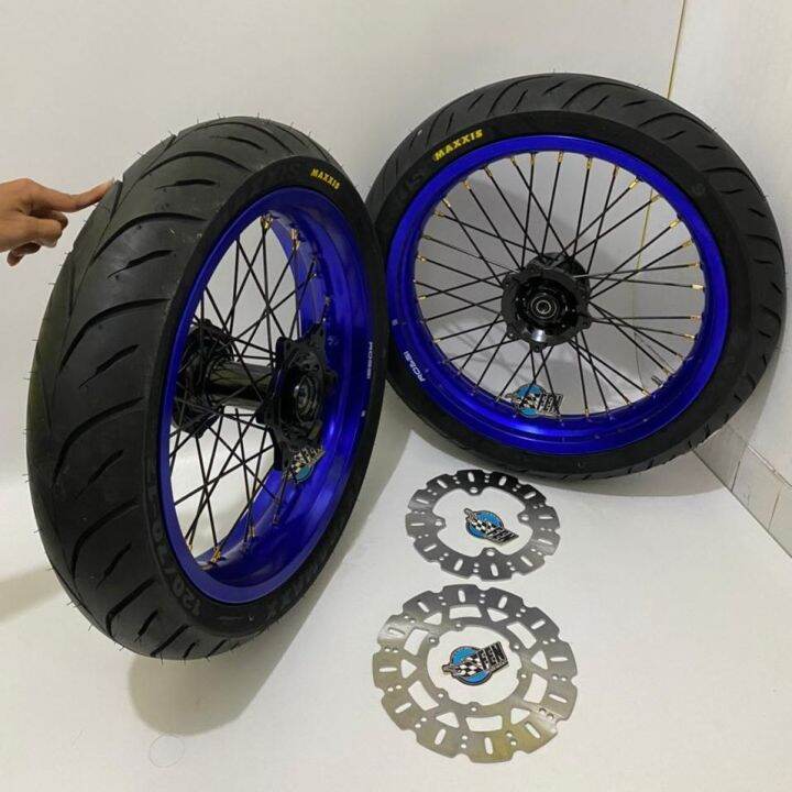 Paket Velg Set SuperMoto CRF150 KlX CRF 150 L WR155 D Tracker CRF150L