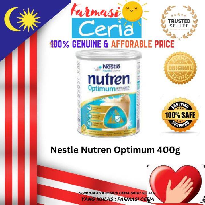 Nestle Nutren Optimum Vanilla 400g Exp 07 2024 Lazada