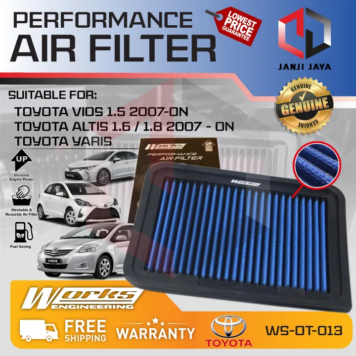 Works Engineering Air Filter Toyota Yaris Vios NCP93 1 5cc Altis ZZE142