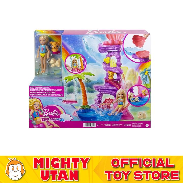 Original Barbie Dreamtopia Chelsea Water Lagoon Playset Toys For