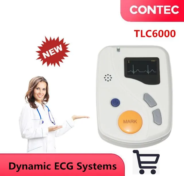 Contec Tlc Dynamic Channel Hours Ecg Ekg Holter Recorder