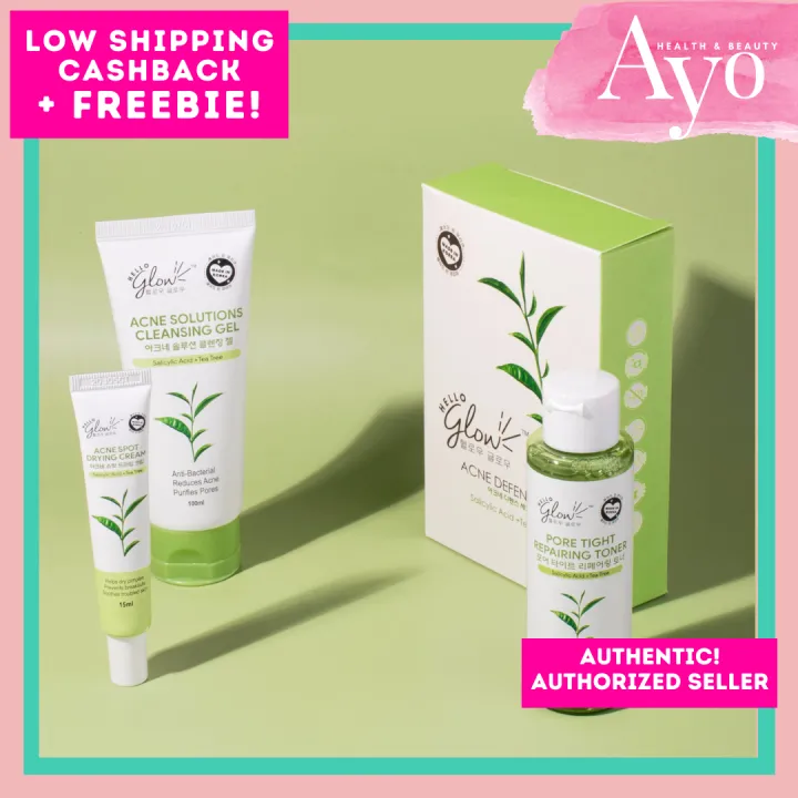 Hello Glow Acne Defense Set Lazada Ph