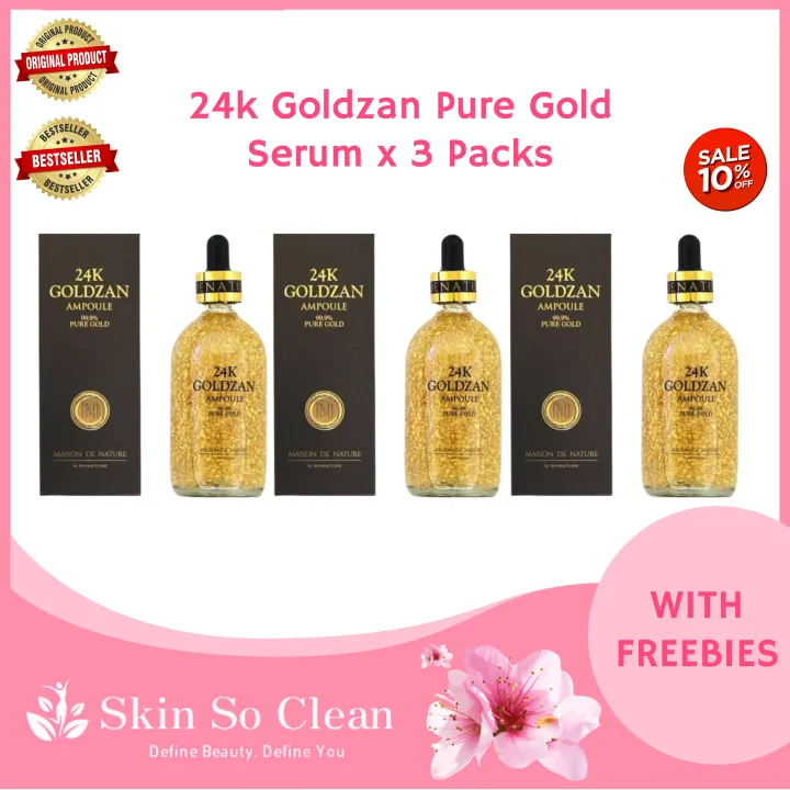 Skin So Clean K Goldzan Ampoule Serum Pure Gold Original Gold