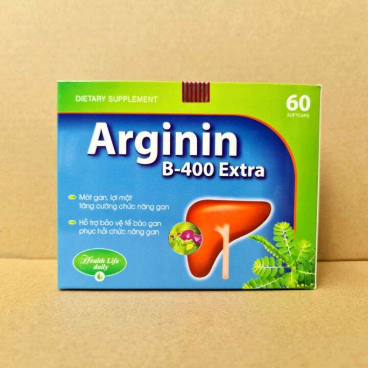 Arginin B 400 Extra Mát gan lợi mật tăng cường chức năng gan hiệu quả