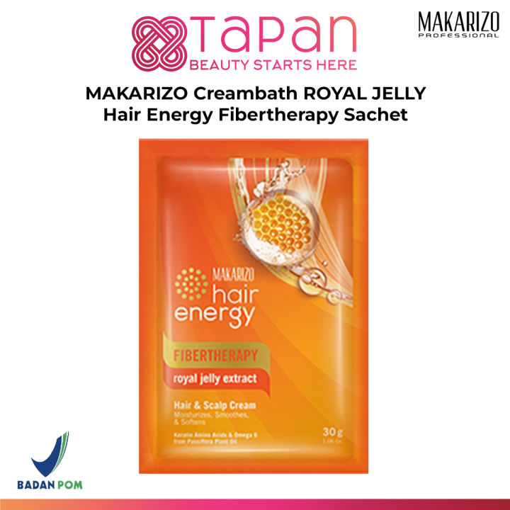 Makarizo Creambath Royal Jelly Hair Energy Fibertherapy Sachet Lazada