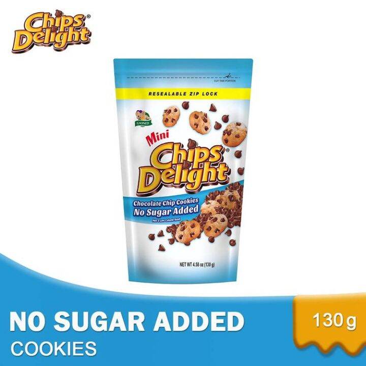 Chips Delight Mini No Sugar Added Chocolate Chip Cookies G Lazada Ph