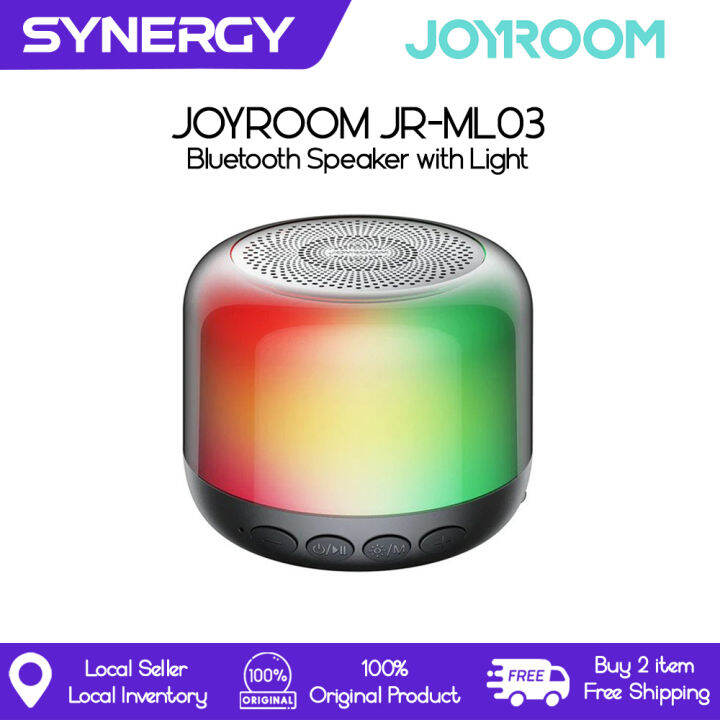 Joyroom Bluetooth Speaker JR ML03 With Transparent Case RGB Light