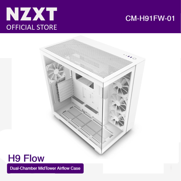 NZXT H9 Flow Dual Chamber Mid Tower Airflow Case Lazada PH