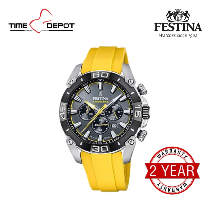 Festina F Chrono Bike Rubber Strap Watch For Men Lazada Ph