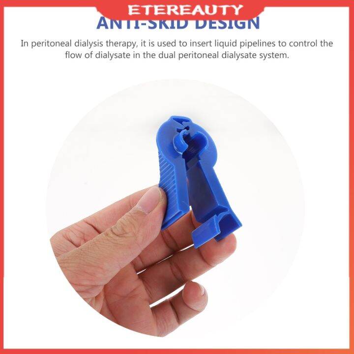 Etereauty Pcs Permeable Pipe Clamp Peritoneal Clips Supplies Catheter