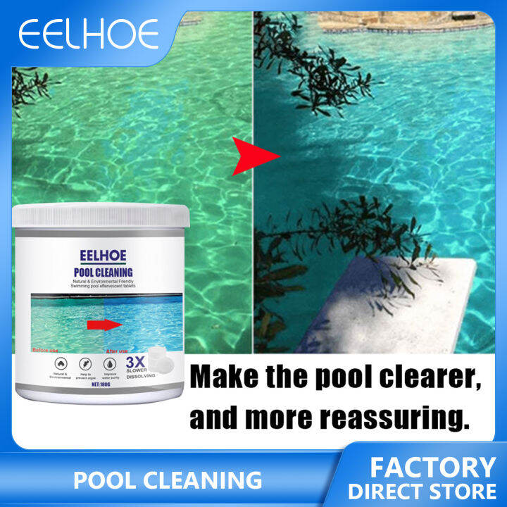 YEGBONG Pool Effervescent Tablets Chlorine Dispenser Cleaner Tools