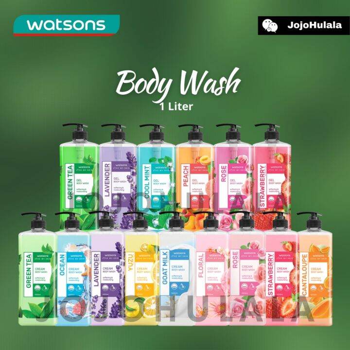 Watson Watsons Gel Bath Body Wash 1L Litre Lazada